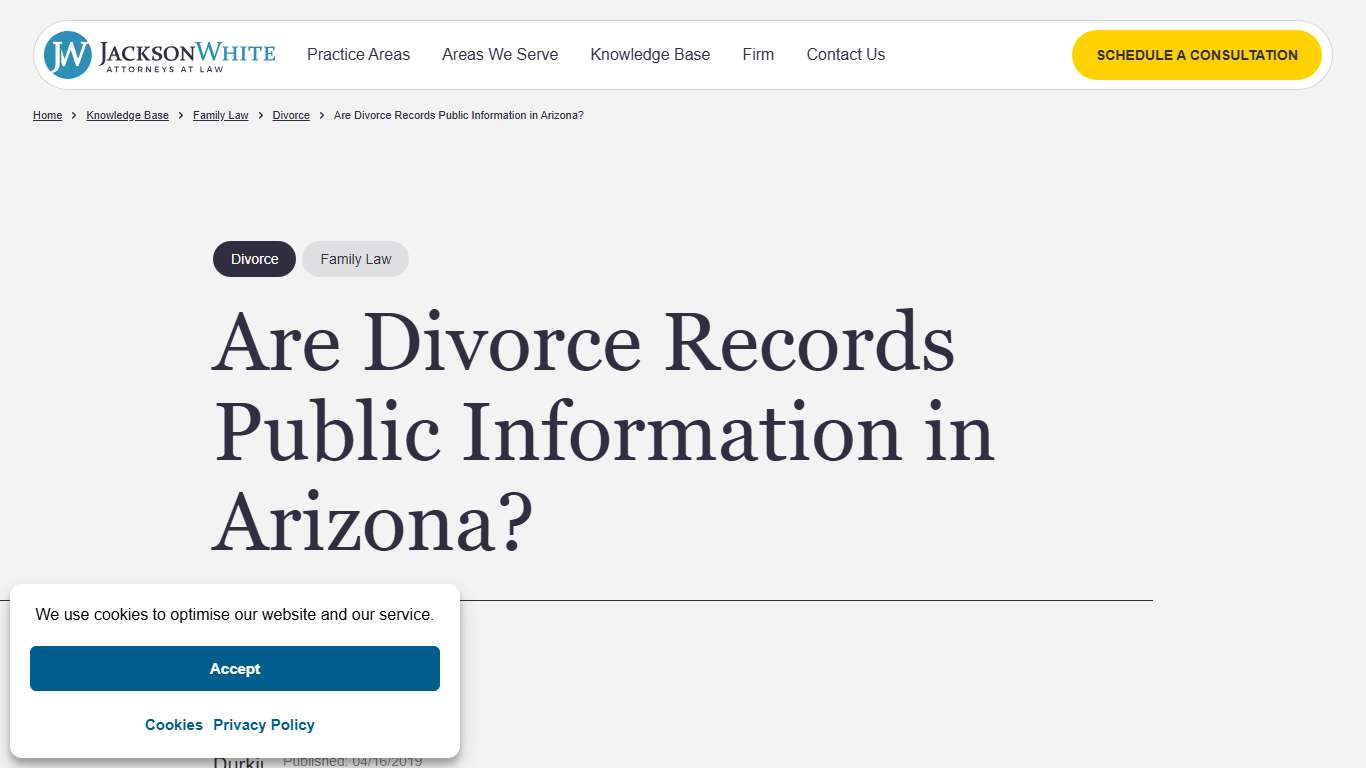 Are Divorce Records Available to the Public in Arizona?